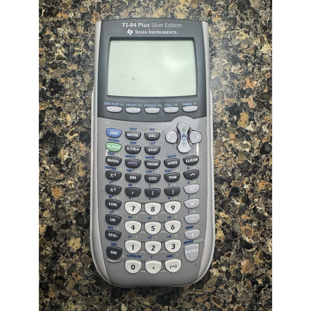 Texas Instruments TI-84 Plus Silver Edition Graphing Calculator Tested Working
